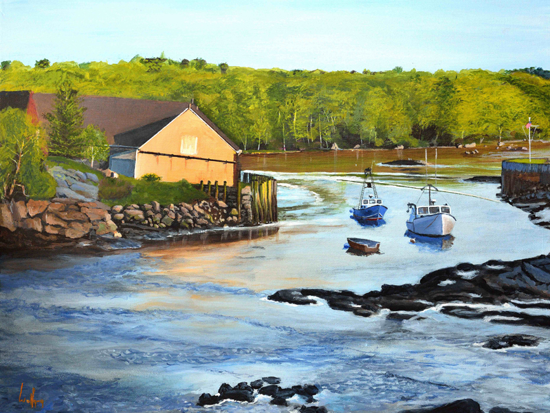 Wolfgang Busse's "Medomak Afternoon Waldoboro." (Photo courtesy Josie Davis)