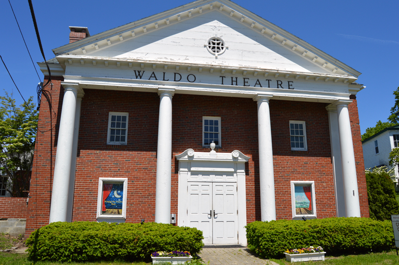 The historic Waldo Theatre on Waldoboro Day, Saturday, June 15. The nonprofit Waldo Theatre Inc. plans to reopen the theater in fall 2020. (Evan Houk photo)