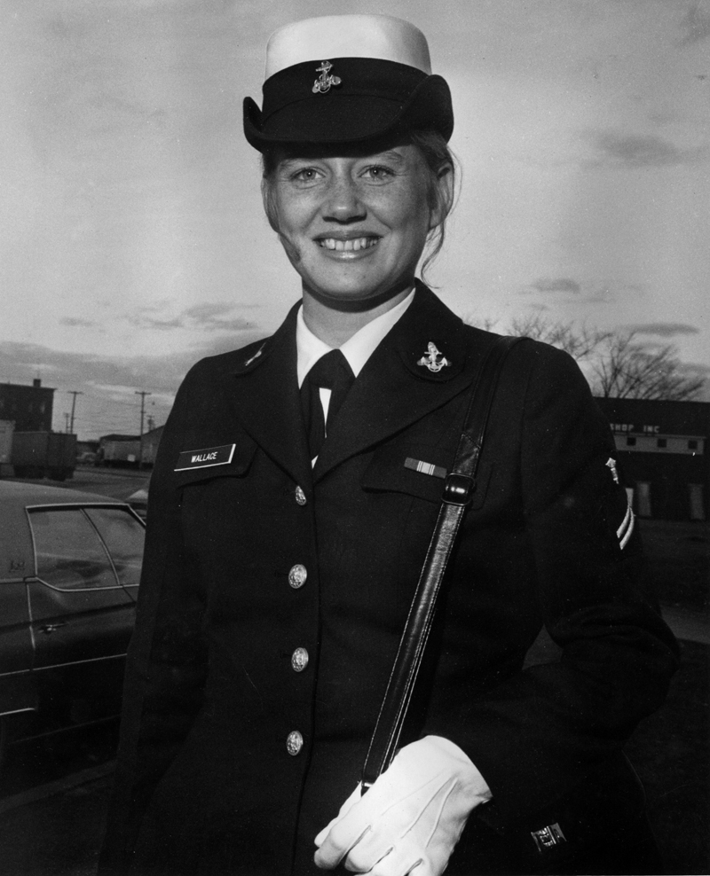 A 19-year-old U.S. Navy Seaman Apprentice Donna Wallace in 1973. Wallace would go on to serve nearly 34 years in the military before retiring and returning to her native Waldoboro. (Photo courtesy Donna Wallace)