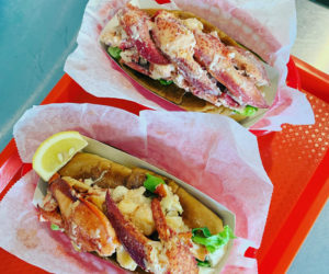 The jumbo lobster rolls available at The Lobster Haul in downtown Damariscotta. Formerly known as Joe Lane Lobsterman, the restaurant opened for its third season with a new name.