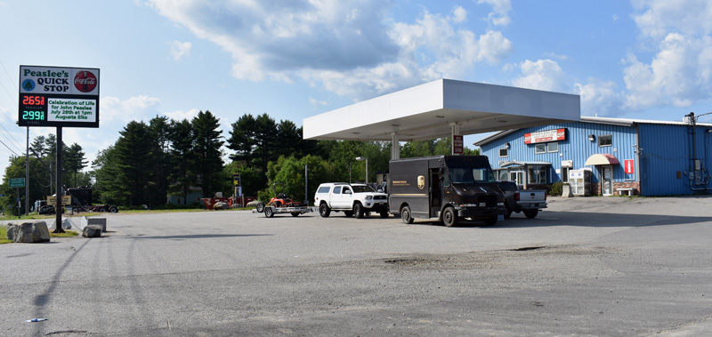 Peaslee's Quick Stop, at 545 Rockland Road in Jefferson. The convenience store and gas station will soon become the newest location of Maritime Farms, according to founder Forest E. Peaslee. (Alexander Violo photo)