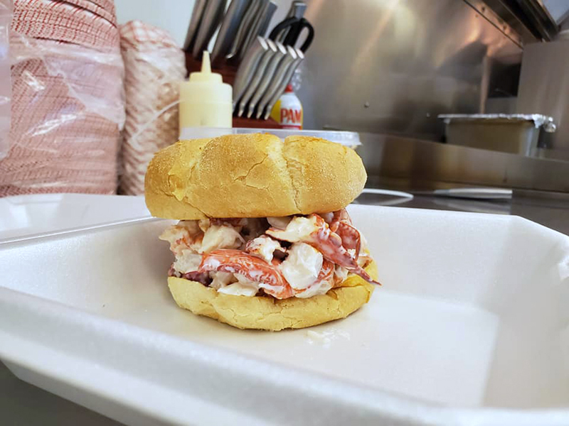 Sandwiches and rolls with lobster and crab have been popular at Delano Seafood Shack. (Photo courtesy Kendall Delano Jr.)