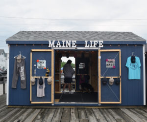 The Maine Life shop on the Creamery Pier in Wiscasset. The new shop sells apparel, accessories, and decorations. (Jessica Clifford photo)