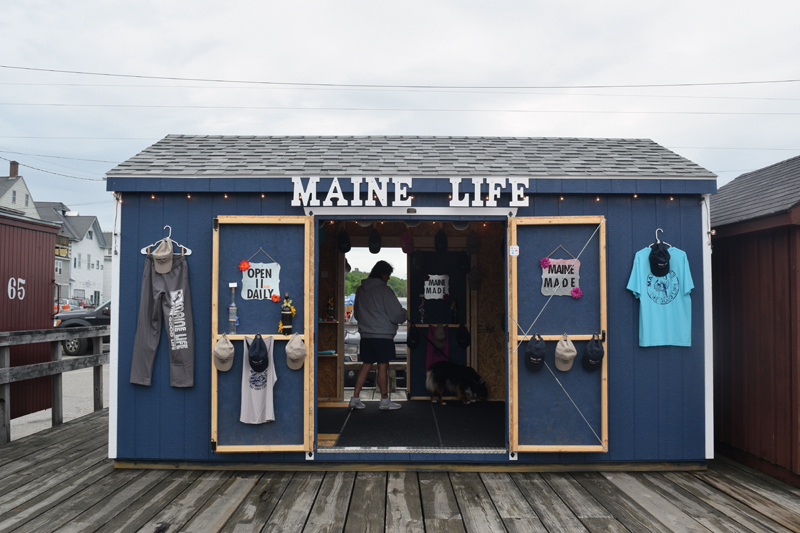 The Maine Life shop on the Creamery Pier in Wiscasset. The new shop sells apparel, accessories, and decorations. (Jessica Clifford photo)