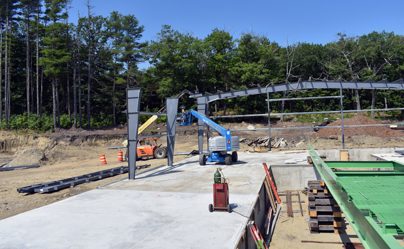 The new sawmill under construction at N.C. Hunt Lumber in Jefferson. (Alexander Violo photo)