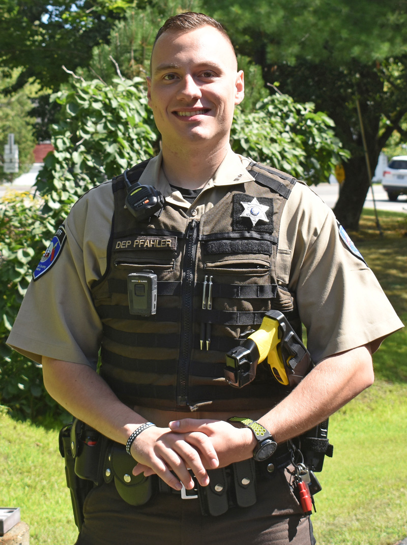 Lincoln County Sheriff's Deputy Sean Pfahler is the new school resource officer at Lincoln Academy in Newcastle. (Alexander Violo photo)