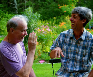 Recycling and trash researchers Michael Uhl (left) and Mark Ward will host a community forum on recycling and waste disposal in Lincoln County on Thursday, Aug. 22. (Nettie Hoagland photo)