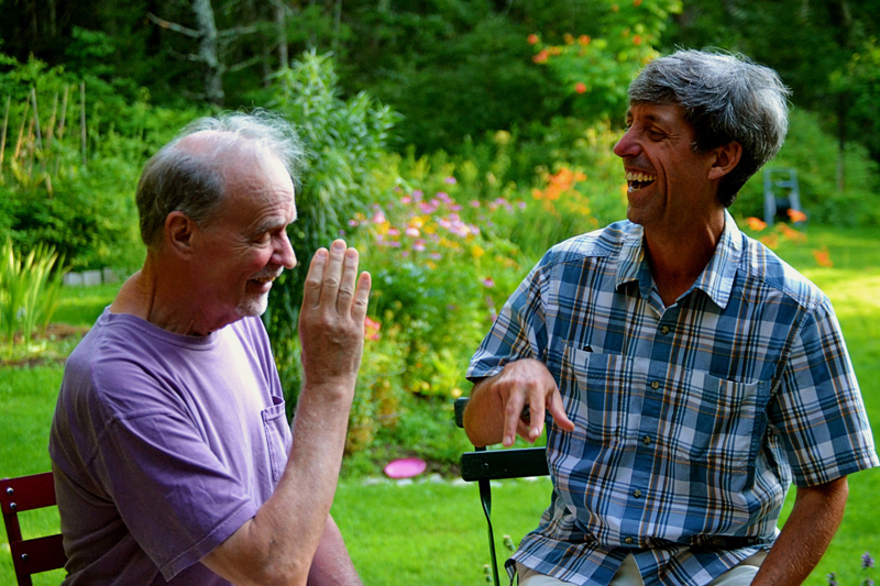 Recycling and trash researchers Michael Uhl (left) and Mark Ward will host a community forum on recycling and waste disposal in Lincoln County on Thursday, Aug. 22. (Nettie Hoagland photo)