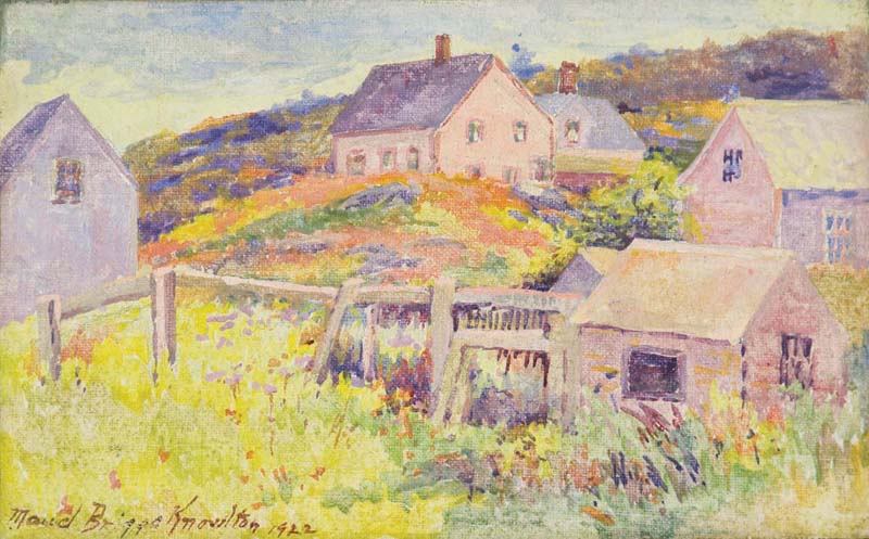 "Monhegan Hillside, Springtime," by Maud Briggs Knowlton, 1922. (Photo courtesy Monhegan Museum of Art & History)