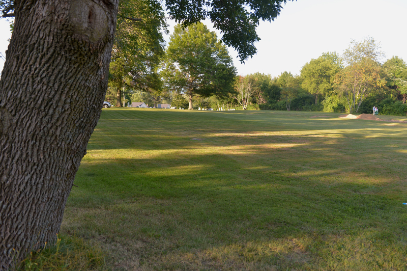 A field at Plaisted Cemetery in Gardiner has no stones to mark the remains of 262 people, including 27 from Jefferson, according to local researchers. (Paula Roberts photo)