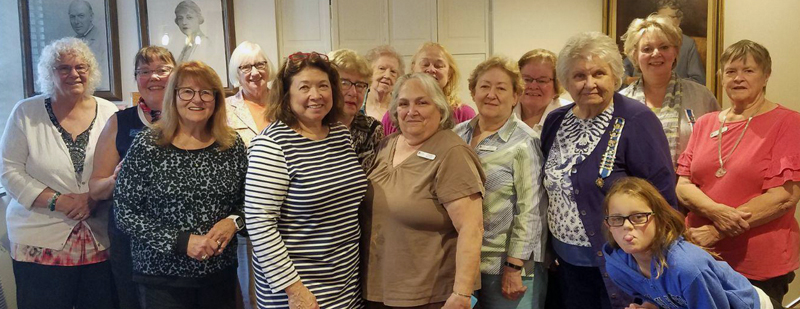 From left: Pat Franz, Nancy Dean, Susan Wilson, Jennifer Pierpan, Audrey Miller, Pat Viles, Mary Lee Merrill, Louise Brown, Barbara Belknap, Sara Fahnley, Shirley Peverly, Sara Crespi, Elizabeth Printy, Pat Porter, and Cheyenne Travers.