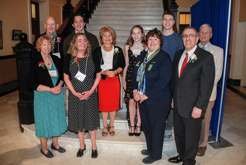 The 2018 GovernorÂ’s Awards for Service and Volunteerism winners with Maine Commission for Community Service commissioners and dignitaries.