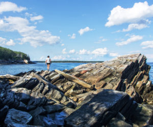 Bruce Skinner, of Carver, Mass., won the August #LCNme365 photo contest with his photo of his wife hiking at LaVerna Preserve in Bristol. Skinner will receive a $50 gift certificate to Newcastle Publick House, the sponsor of the August contest.