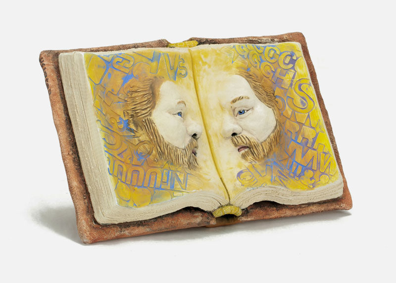 A ceramic piece by Ashley Pfister.