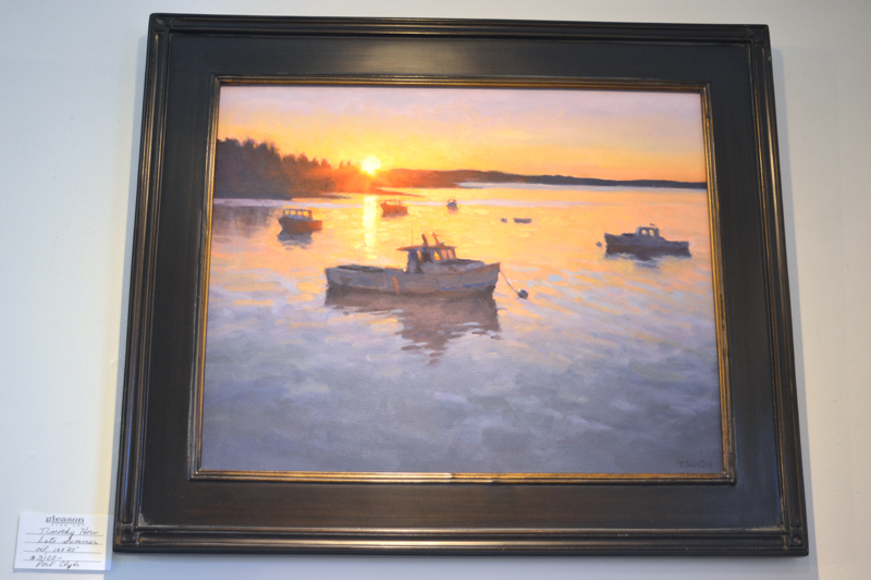 "Late Summer," part of the "Timothy Horn: Deep Blue" exhibit currently on the walls of Gleason Fine Art in Boothbay Harbor. (Christine LaPado-Breglia photo)