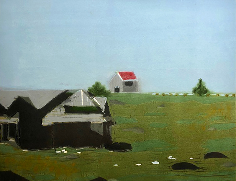 "Red Roof," by Deborah Kozak. (Image courtesy Will Kefauver)