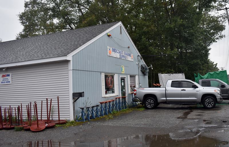 Midcoast Marine Supply, of Waldoboro, is offering a reward for information about the recent theft of 21 copper hot-tank coils from the business. (Alexander Violo photo)