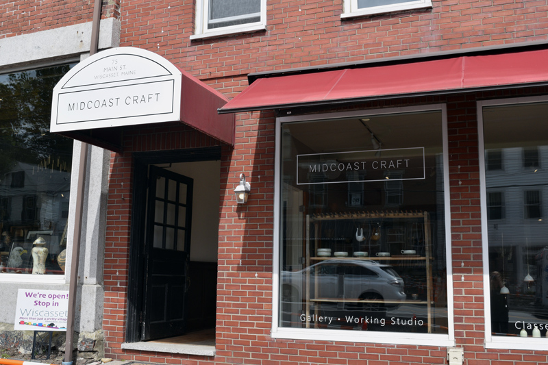 The Midcoast Craft storefront at 75 Main St. in downtown Wiscasset. (Jessica Clifford photo)