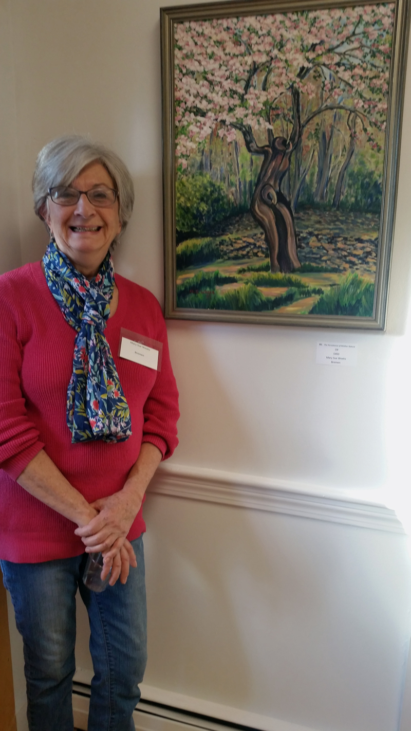 Mary Sue Weeks and her art.