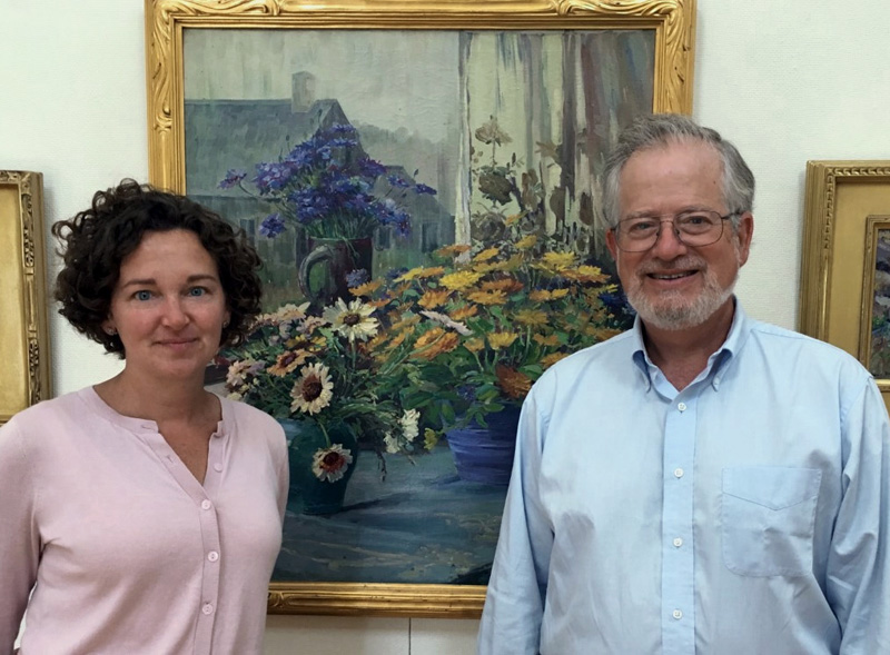 Jennifer Pye and Robert Stahl, new co-directors of the Monhegan Museum of Art & History. (Photo courtesy Monhegan Museum of Art & History)