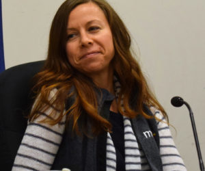 Damariscotta Selectman Amy Leshure will resign due to a move out of town, closer to a new job in Brunswick. Her last meeting will be Wednesday, Oct. 16. (Evan Houk photo)