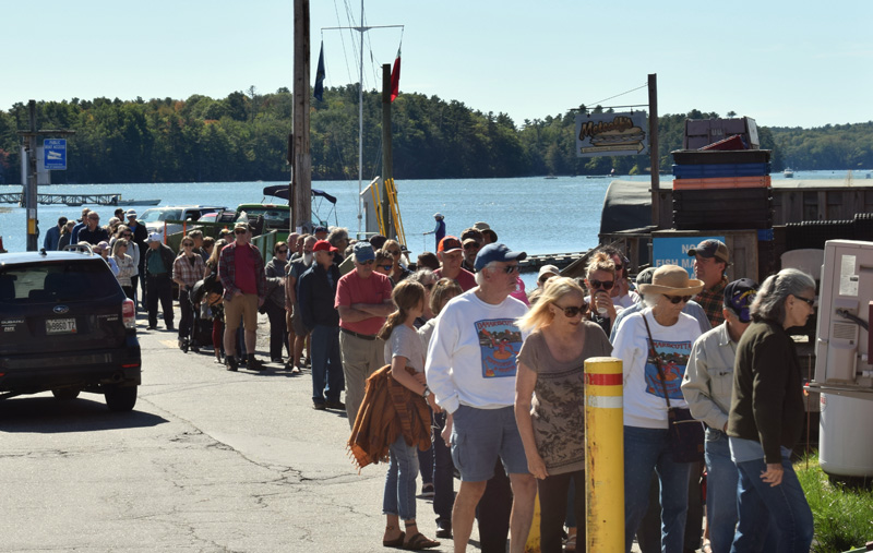Around 2,500 Pack the Dock for Pemaquid Oyster Festival The Lincoln