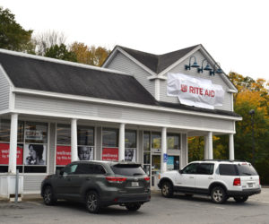 Rite Aid, at 365 Main St. in Damariscotta, will officially open as a Walgreens store Nov. 1. Changes to signage are already underway. (Jessica Clifford photo)