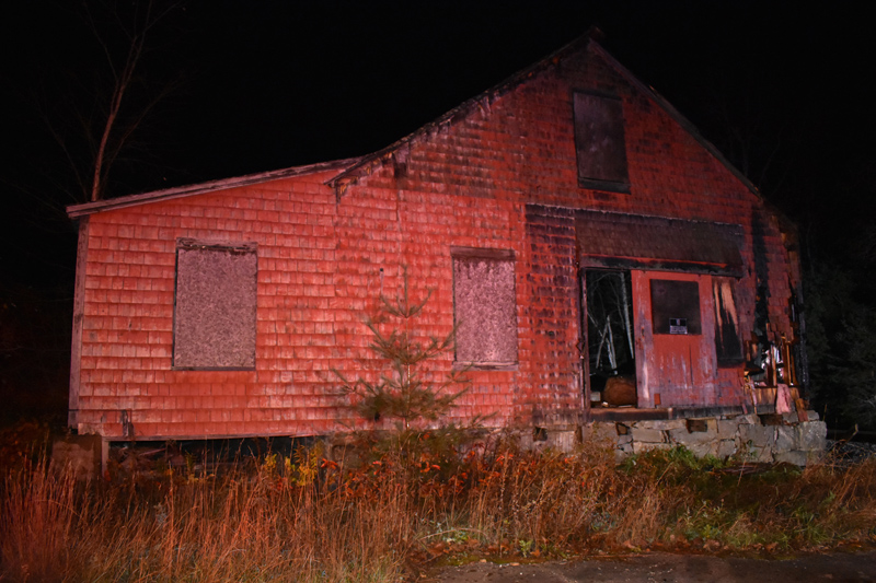 A fire was intentionally set at a vacant building at 115 Cross St. in Waldoboro on Saturday night, according to the Maine State Fire Marshal's Office. (Alexander Violo photo)