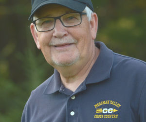 Medomak Valley coach George Gould was named KVAC Class B girls cross country Coach of the Year. (Paula Roberts photo)