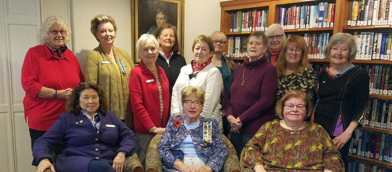 Seated from left: Audrey Miller, Patricia Viles, and Shirley Peverly. Standing from  left: Patricia Franz, Elizabeth Printy, Sue Hochstein, Diane Randlett, Sara Fahnley, Barbara Belknap, Patricia Porter, Jennifer Pierpan, and Susan Wilson.