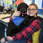 Tilla Brings Smiles and Comfort to Students at Medomak Middle School