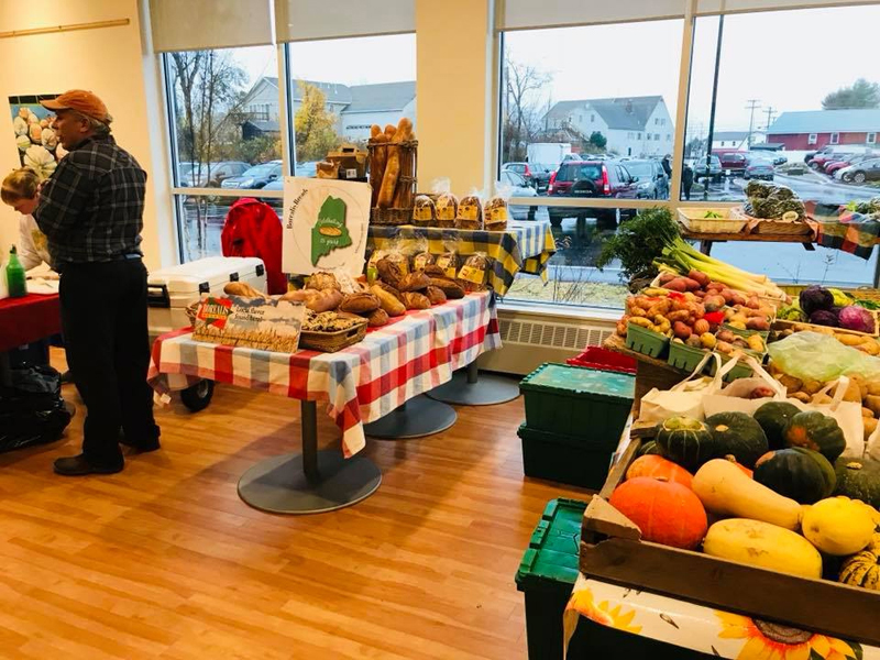 The Central Lincoln County YMCA indoor Damariscotta Farmers Market is in full swing.