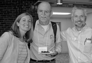 From left: Bridget Doxsee, Efficiency Maine; Larry Pritchett, Weatherize Rockland; and Dana Fischer, Mitsubishi Heat Pumps.