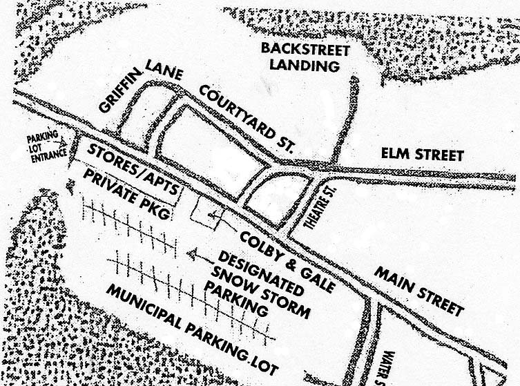 The town of Damariscotta has designated the area of the municipal parking lot behind Stars Fine Jewelry as short-term snowstorm parking.