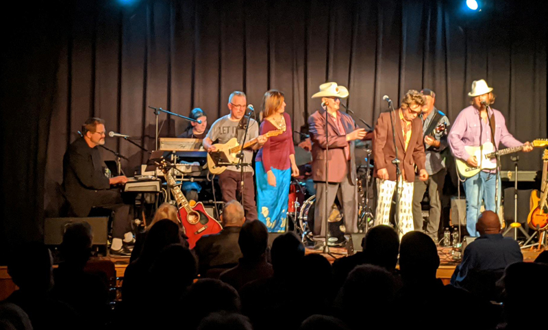 Bobby Colwell (far left) leads a reenactment of "The Last Waltz," the 1978 Martin Scorsese documentary about The Band's farewell concert. Colwell and other Maine musicians will perform the show at Lincoln Theater in Damariscotta on Sunday, Jan. 12. (Photo courtesy Larry Sidelinger)