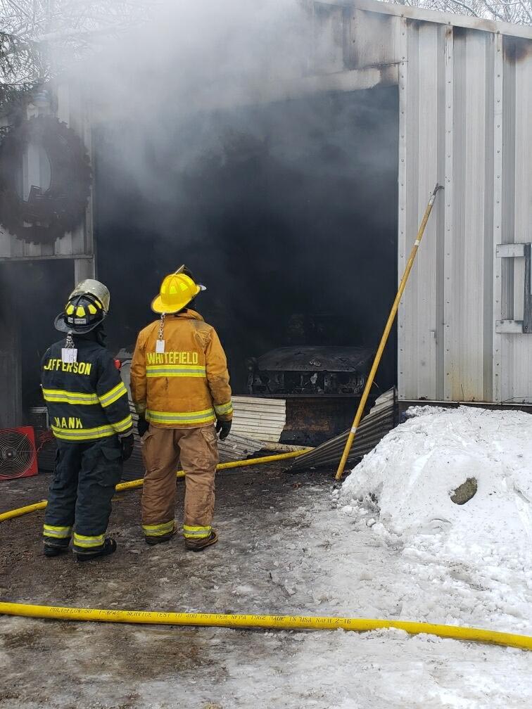 Fire Breaks Out at Metal Building in Whitefield The Lincoln County News