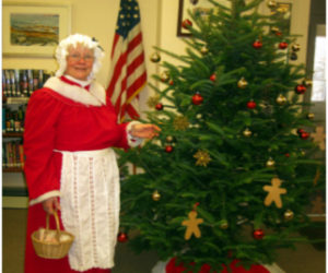 Mrs. Santa at the Bristol Area Library.