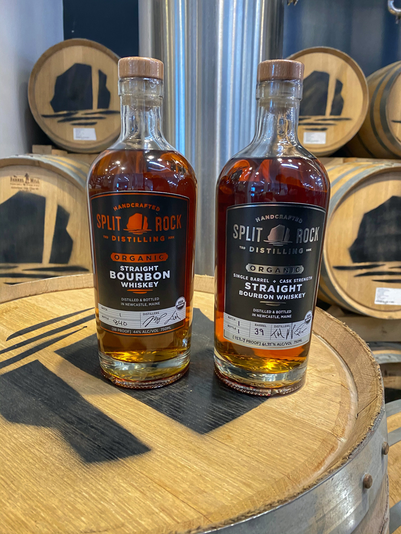 Split Rock Distilling, of Newcastle, has released two new organic bourbons, the straight bourbon and the single-barrel cask strength bourbon.