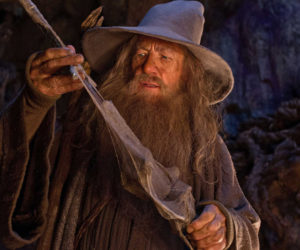 Ian McKellen as Gandalf, in the Lord of the Rings movie series. (Movie still courtesy Lincoln Theater)