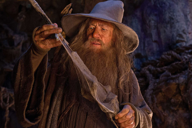 Ian McKellen as Gandalf, in the Lord of the Rings movie series. (Movie still courtesy Lincoln Theater)