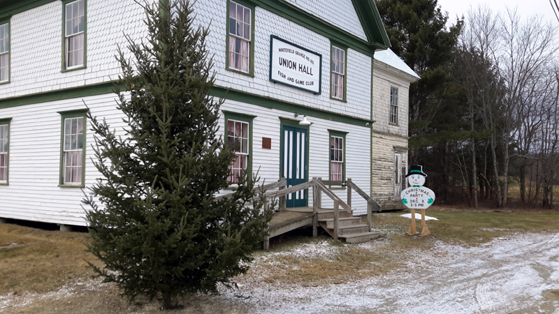 Kings Mills Union Hall, the setting for the upcoming Christmas party and tree lighting.