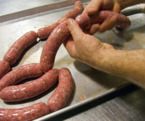 Learn to make sausage at East Forty Farm.