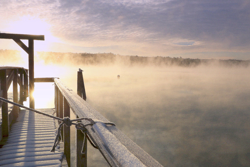 Grisan Stevenson's photo of sea smoke rising off the Sheepscot River in Edgecomb at sunrise on a chilly winter morning received the most reader votes to win the January #LCNme365 photo contest. Stevenson will receive a $50 gift certificate from Racha Noodle Bar by Best Thai, the sponsor of the January photo contest.