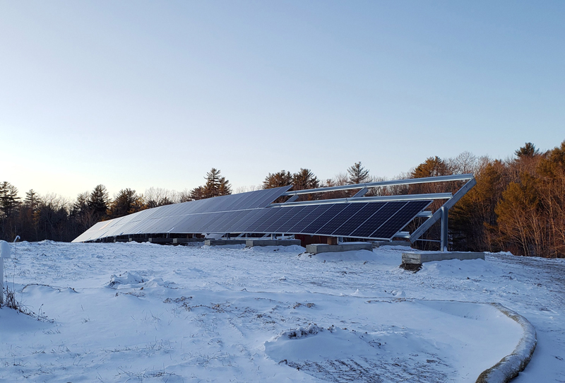 Old Damariscotta Landfill is Site of New Solar Array The Lincoln