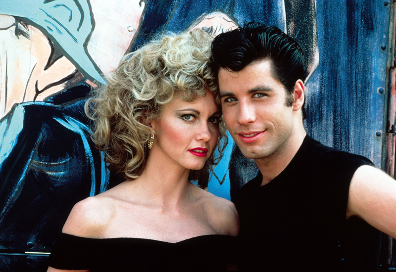 Olivia Newton-John and John Travolta, the stars of "Grease." (Image courtesy Lincoln Theater)