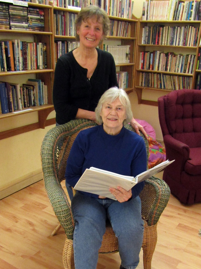 Carolee Withee (sitting) and Carol Teel. (Photo courtesy Carol Teel)