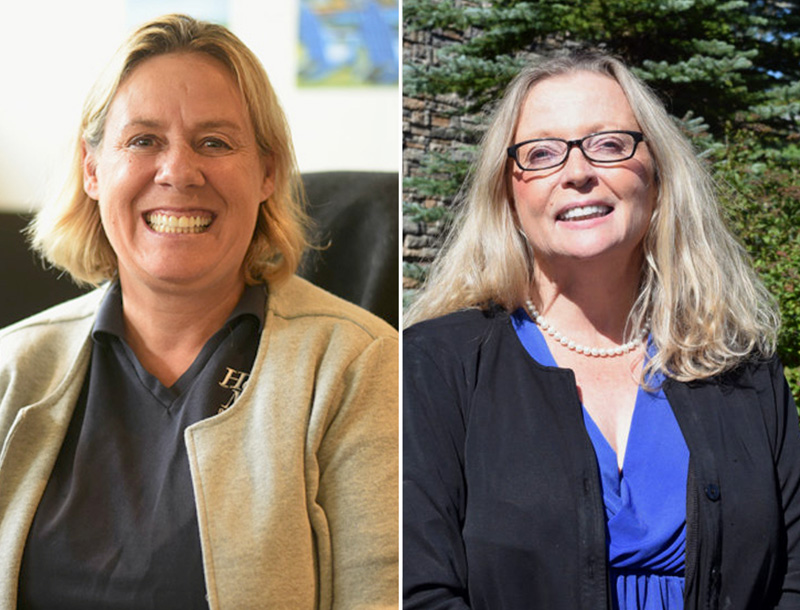 From left: former state Rep. Stephanie Hawke, R-Boothbay Harbor, will challenge state Rep. Holly Stover, D-Boothbay, in House District 89.