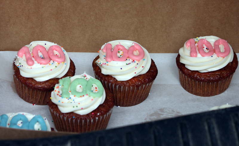 Gina Rayburn's 100th birthday cupcakes. (Photo courtesy Vicki Loveridge)