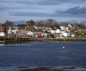 A view of downtown Damariscotta from Newcastle on Saturday, April 18. The town of Damariscotta has won a $3 million grant for improvements to waterfront infrastructure. (Bisi Cameron Yee photo)