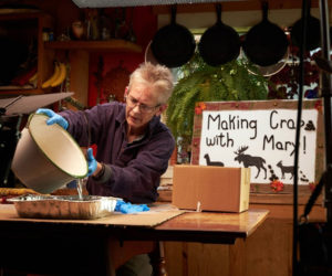 "Tirdy Works" star Mary Winchenbach makes a bath of her popular creations from moose droppings. The truTV show about the Somerville resident will premiere Tuesday, May 5. (Photo courtesy WarnerMedia)